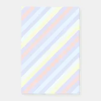 Pretty Candy Striped Pastel Multicolor Light Post-it Notes