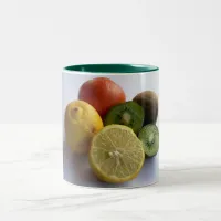 Citrus Fruit Two-Tone Coffee Mug