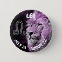 Leo Horoscope Sign Button