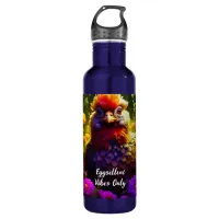 Eggsellent Vibes Only | Colorful Chicken Art Stainless Steel Water Bottle