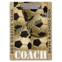 Got Game? Soccer Clipboard