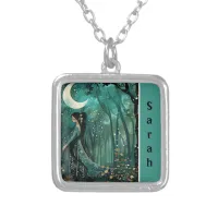 Enchanted Forest Maiden Silver Colored Necklace