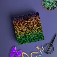 Cool Colorful Rainbow Hand Drawn Doodle Line Art Wrapping Paper