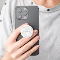 Cute Modern Elegant Grey Marble PopSocket