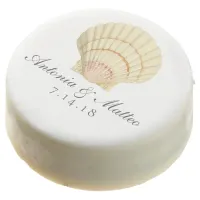 Vintage Scallop Single Seashell Wedding Chocolate Dipped Oreo