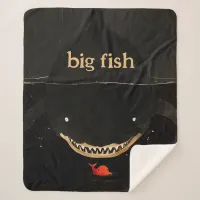 Big Dark Shark Sherpa Blanket