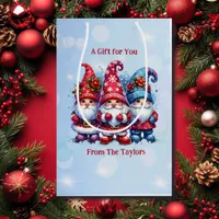 Holiday Gnomes Personalized Christmas Medium Gift Bag