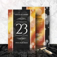 Elegant 23rd Imperial Topaz Wedding Anniversary Invitation