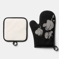 Custom Cutting Board, 11.5" x 8.75" Cutting Board Oven Mitt & Pot Holder Set