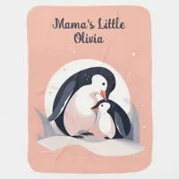 Cute Baby Penguin with Mommy | Animal | Baby Blanket