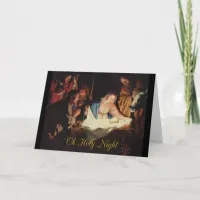 Oh Holy Night, Baby Jesus Christmas Card