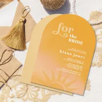 Sunshine Typography Bridal Shower Arch ID1048 Invitation