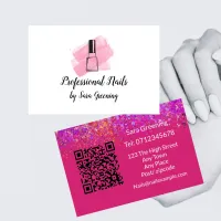 Business card for nail salon nails professional