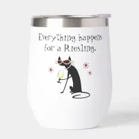 Everything Happens for a Riesling Thermal Wine Tumbler