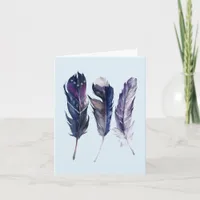 Feathers Birthday Card