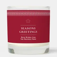 Business Logo QR Code Holiday Client Appreciation Scented Candle