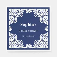 Mexican Blue Talavera Bridal Shower  Napkins