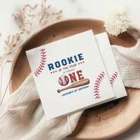 Rookie of the Year 1st Birthday Baseball Napkins