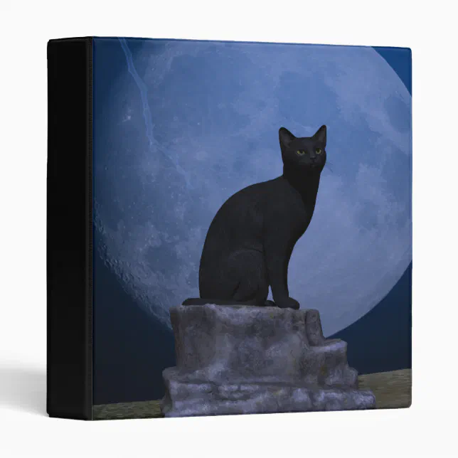 Moonlit Cat Binder