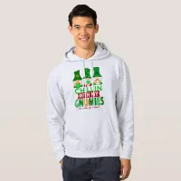 Funny Chillin with Gnomies St Patricks Day Hoodie