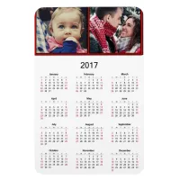 Personalize this Mini 2017 Magnet Calendar