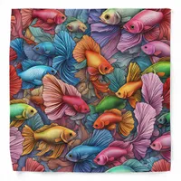 Beautiful multi-colored fish bandana