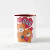 Beary Special Dad Two-Tone Coffee Mug