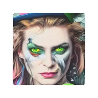 Mad AI Generated Hatter Alice Themed  Metal Print