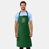 World's Best Dad Number One Father Green  Apron