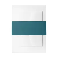 Teal Invitation Belly Band