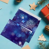 Blue Winter Wonderland With Lights And Particles  Envelope