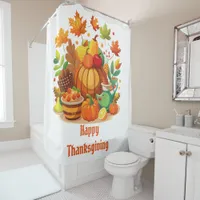 Thanksgiving Shower Curtain