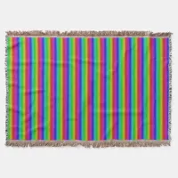 Multicolors in Stripes - 2 Throw Blanket
