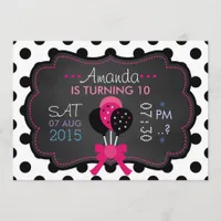 Little Starlet Chalkboard Invitation