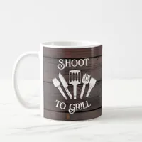 Rustic Funny Cooking Gift Men-Shoot to Grill Coffee Mug