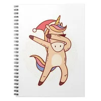 unicorn christmas notebook