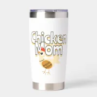 Funny Chicken Mom Personalized Insulated Tumbler