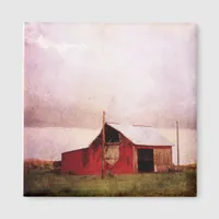 The Red Barn at Sunset Magnet