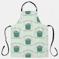 Works Well Under Pressure Slow Cooker Pattern Apron