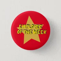 Employee of the week pin badge