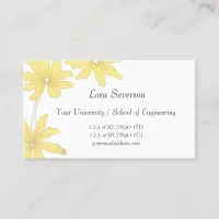 Yellow Daisies Graduate Calling Card