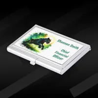 Black Panther: Surroundings in Green | Business Card Case