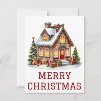 Gingerbread House Christmas Card