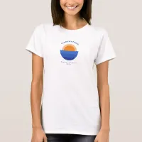 Ocean sunset minimalist scene T-Shirt