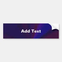 Circular Gradient Patchwork Blue to Purple Bumper Sticker