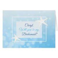 Will you be my Bridesmaid Personalized Card