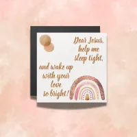 Christian Prayer for kids Brown & Pink | Magnetic