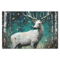 Beautiful White Deer Decoupage Tissue Paper