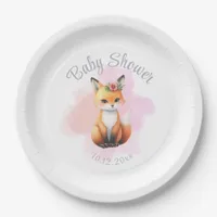 Baby Shower Woodland Animal Paper Plates