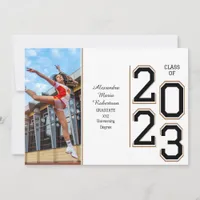 Cheerleader Cheer Senior Class of 2023 Graduation Invitation